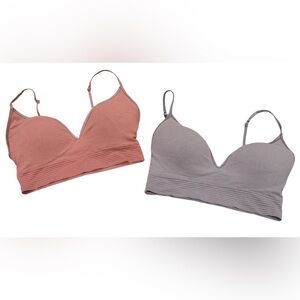 Jockey Pink and Gray Bralette Set